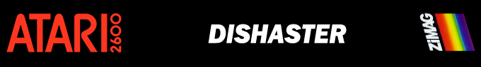 Dishaster logo for Atari 2600
